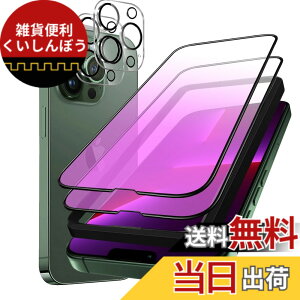 �y���������z�K���X�t�B���� iPhone 13mini �p �y2���Z�b�g�z�S�ʕی� �t�B���� �t���J�o�[ �t����� 5.4�C���`�Ή� �C�A�[�� �\��t���ȒP �F�F�u���[���C�g�J�b�g- 4������A�T�C�Y�FiPhone 13 Pro