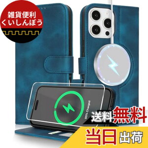 �y���������zSZBQBmagsafeFG for iPhone16 leather case �F�F�u���[�A�T�C�Y�FiPhone 16 Pro Max