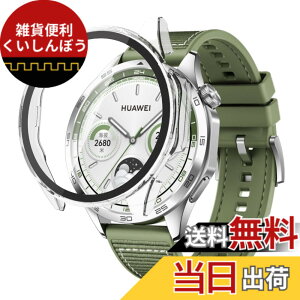 �y���������zfor HUAWEI WATCH FIT 3 �p �P�[�X �K���X�t�C���� ��̌^�P�[�X PC+�K���X�f�� �w��h�~ �ϏՌ� �����ȒP �F�F�N���A�A�T�C�Y�FWATCH GT 4 46mm
