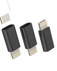 �y���������zLightning USB �ϊ��A�_�v�^ (3�Z�b�g) �}�C�N��usb ���X ���C�g�j���O �I�X �[�d�� �A�_�v�^�[ Micro USB to �A�b�v�� �v���O �Ή�iPhone 14 Plus 14 13 12 11 Pro Max X Xr SE Xsmax 7 8 6s 5s �Ή�iPad Ai