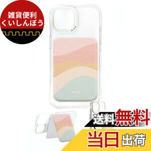 �y���������zwizu (�E�B�Y���[) �J�[�h�z���_�[ �X�^���h MagSafe�Ή� �J�[�h���� �X�}�z�X�^���h �E�H���b�g�X�^���h ���U�[ �}�O�l�b�g�V�[���t�� �F�FPastel wave