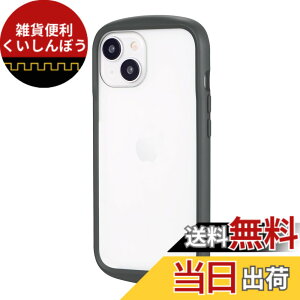 �y���������z���v���X(Leplus) iPhone 15/iPhone 14 �ϏՌ��n�C�u���b�h�P�[�X �uCleary�v �F�F�O���[