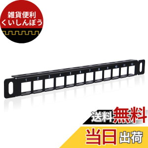 �y���������zGeeekPi 10�C���` 0.5U 12�|�[�g�u�����N�L�[�X�g�[���p�b�`�p�l�� DeskPi RackMate T0/T1/T2�T�[�r�X�L���r�l�b�g�p �C�[�T�l�b�gCAT5/CAT5e/CAT6/CAT6a�p�P�[�u���Ǘ��p�l��