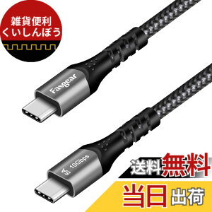 �y���������zFasgear USB C-C�P�[�u��(1m�A�u���b�N) USB 3.1 Type C Gen 2�}���[�d�P�[�u���A100W�d�͋����A10Gbps�f�[�^�]���A4K@60Hz�r�f�I�o�́AType-C�f�o�C�X�����Oculus Quest�Ή�