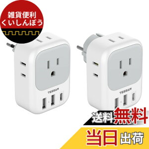 �y���������zTESSAN �ϊ��v���O C�^�C�v SE�^�C�v �C�O���s�p 4��AC������ 3USB�|�[�g�t�� �؍�/�C�^���A/�X�y�C��/�h�C�c ���[���b�p�Ȃǂ̍��ɑΉ�