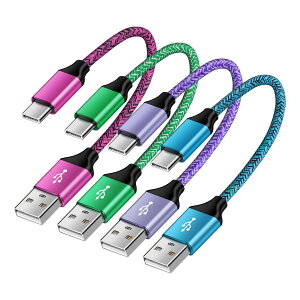 �y���������zUSB C �P�[�u�� 0.5M �y4�{�Z�b�g�z QC3.0�}���[�d �^�C�vc �P�[�u�� 50cm �Z�� type c �P�[�u�� USB2.0�����f�[�^�]�� �i�C�����҂� ���ϋv�� iPhone15�V���[�Y/Galaxy S23 ultra/iPad Pro/iPad air ��5