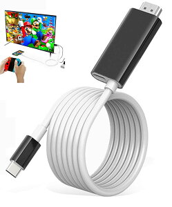 �y���������zSwitch �h�b�N Switch�����P�[�u�� Type C HDMI �P�[�u���t�� 4K&1080P�𑜓x TV���[�h �P�[�u���t�� �X�C�b�` �h�b�N�������P�[�u�� ���@�\ PD�[�d �x���Ȃ� �X�C�b�`/Switch OLED/�m�[�g�p�\