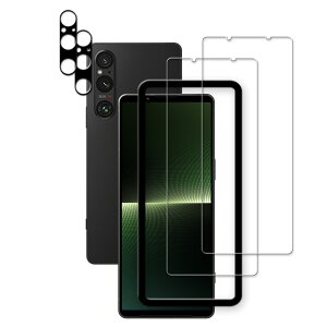 �y���������zHKKAIS xperia 1 v �K���X�t�B�����y2+2 ���Z�b�g�z �K�C�h�g�t���{���Ɏq�̗p Xperia 1 v 2023 so-51d sog10 �p �K���X�t�B���� �J�����t�B���� ���� �K���X �t����� �ی�t�B����