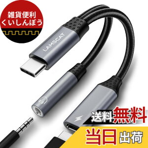 �y���������zLAMSCAT 2in1 �^�C�vC �C���z�� �ϊ��A�_�v�^ PD 60W�}���[�d USB-C �C���z���W���b�N ��҃P�[�u�� �[�d���Ȃ���C���z�� �ʘb ���ʒ��� �|�[�^�u�� iPad pro Google Pixel Xperia Samsung Galaxy��