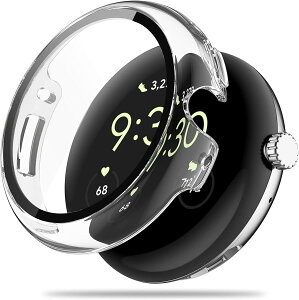 �y���������zGoogle Pixel Watch 2/Pixel Watch 1 �p �P�[�X �ی� �K���X�t�B���� ��̌^ PC+TPE�ގ� ��d�\�� �S�ʕی� �����^ ���ϋv �����ȒP �ϏՌ� �Ή� Google Pixel Watch 2/1�ی�P�[�X �����ߗ� �w��h