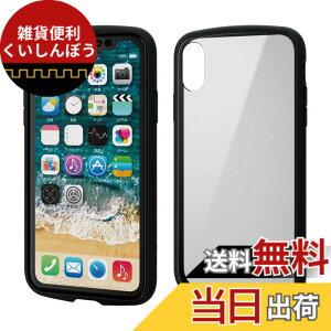 �y���������z�G���R�� iPhone XR �P�[�X �ϏՌ�x�t���[�� TOUGH SLIM LITE [�w�ʃN���A�^�C�v] �u���b�N PM-A18CTSLFCBK