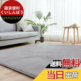 【送料無料】カーペットラグ 極厚 ラグマット 2畳 高反発 185x185 cm 厚手 30 mm 冬 床暖房対応 カーペット 洗える 滑り止め付 じゅうたん 防ダニ 抗菌 オールシーズン フランネル グレー aicomri