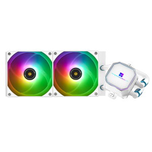�y���������zThermalright Frozen Prism 240 White ARGB ����CPU�N�[���[�A240��p��T�C�YARGB�A120mm PWM�t�@��x2�AS-FDB�x�A�����O�AAMD/AM4/AM5�AIntel LGA 1150/1151/1200/ 2011/1700/1851�p�I�[���C����������N�[���[