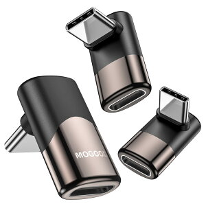 �y���������zMOGOOD USB C �ϊ� �A�_�v�^�[ �㉺ 90° L�� USB C�I�X-���X�A�_�v�^ 40Gbps�����f�[�^�]�� 8K@60Hz�f���o�� 100W/5A�}���[�dThunderbolt�G�N�X�p���_�͏��C�b���i�AMacBook Pro�A�^�u���b�g�A