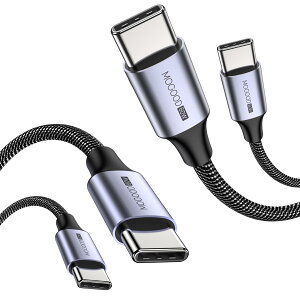 �y���������zMOGOOD USB C to USB C�P�[�u�� C�I�X to C�I�X�i2�p�b�N�j�݊��� iPhone 15/15 Pro/15 Plus/15 Pro Max MacBook Pro�AiPad Air 4�ASamsung Galaxy S23 S22 S21 Ultra�p60W�ґgUSB C to C�}���[�d�P�[�u���i�O���[/2M)