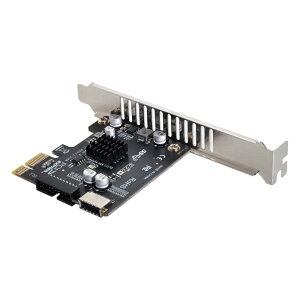 �y���������zNFHK 5Gbps Type-E USB 3.1 �t�����g�p�l���\�P�b�g& USB 3.0 - PCI-E 1X Express�J�[�h VL805�A�_�v�^�[ �}�U�[�{�[�h�p