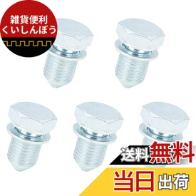 【送料無料】ACROPIX 車エンジン排油プラグ フロント Volkswagenに対応 Passatに対応 シルバートーン 5個