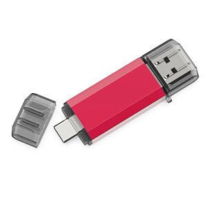 �y���������zRAOYI TypeC USB������ 128GB USB3.0 �^�C�vC�t���b�V���h���C�u 2in1 �����f���A���t���b�V���f�B�X�N�iTypeC+USB3.0�jOTG �L���b�v�� (��)