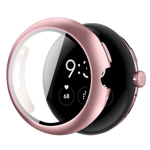 �y���������zYUGYUG �Ή� Google Pixel Watch 2/1 �P�[�X PC�f�� ��̌^ Google Pixel Watch 2/1 �J�o�[ �����^ �����ߗ� ��d�\�� �S�ʕی� �L�Y�h�~ �y�� �����K���X �h�H �h�o(���[�Y�S�[���h)