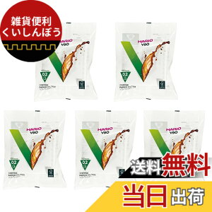 �y���������zHARIO(�n���I) V60�y�[�p�[�t�B���^�[ 1-4�t�p 500������ �z���C�g ���{�� VCF-02-100W