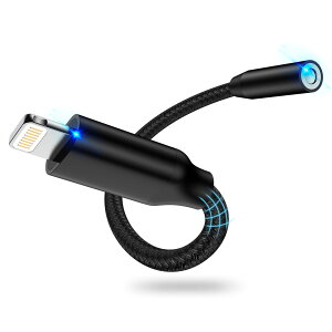 �y���������ziPhone �C���z���ϊ��A�_�v�^�[ 18cm HIFI���� Lightning - 3.5mm �C���z���W���c�N MFI�F�� Haoano 24-bit�n�C���] ���C�g�j���O 3.5mm�ϊ��P�[�u�� �ʘb/���ʒ��� iPhone14/13/12/11/SE/XS/iPad/iPod Touch