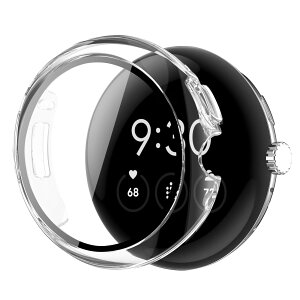�y���������zBELIYO Google Pixel Watch 3 ��p�P�[�X �ی�t�B���� ��̌^ �ی�J�o�[ �S�ʕی� PC�f�� �����ȒP �ϏՌ� �����ߗ� �w��h�~(45mm,�N���A)