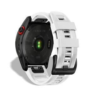 �y���������z[HeeNia] QuickFit 26mm �o���h Garmin Fenix 8 51mm/Fenix 7X Pro Solar/Garmin Instinct 2X/Fenix 7X/Fenix 6X GPS/6X Pro/6X Sapphire GPS/5X GPS/5X Plus �Ή� �V���R�� �X�g���b�v ���[�v �X�|�[�c�o���h ���v�x���g �h