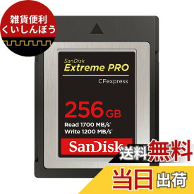 【送料無料】【 サンディスク 正規品 】 CFexpress Type B 256GB 最大読取り速度 1700MB/秒 SanDisk Extreme PRO SDCFE-256G-GH4NN
