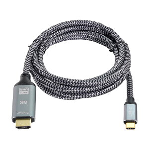 �y���������zCablecc USB4 USB-CType-C�\�[�X����HDMI2.0�f�B�X�v���C8KUHD 4KDP����HDMI�I�X���j�^�[�P�[�u���R�l�N�^1.8m6�t�B�[�g