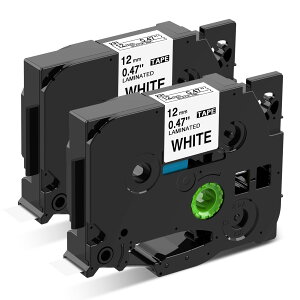 �y���������z�s�[�^�b�` �e�[�v �ƌ݊� �� TZe-231 tze231 12mm �u���U�[�H�� P-touch tze �e�[�v �s�[�^�b�` ���~�l�[�g�u���U�[ ���x�����C�^�[ �s�[�^�b�`�L���[�u PT-P910BT PT-P300BT PT-710BT, 2�Z�b�g