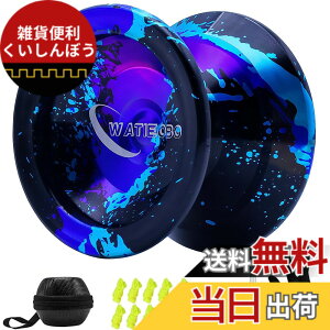 �y���������zYoyo Professional,Metal Responsive Yo yo for Kids Beginners, Unresponsive Yo yo for Adults Intermediate-Advanced Players with U Type KK Bearing + Glove and 10 Replacement Yoyos Strings(Blue)