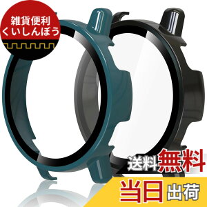 �y���������zHianjoo 2������ Garmin Vivoactive 5 �Ή� �P�[�X �ی�J�o�[+�t�B���� ��̌^ �K�[�~�� Vivoactive 5 �Ή� �J�o�[ �ی�t�B���� PC�f�ނ̃t���[�� �S�ʕی� �Ռ��z�� �����x�^�b�` [�u���b