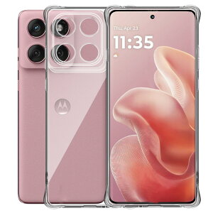 �y���������zFor Motorola Moto EDGE 60/60 Fusion �P�[�X �N���A TPU�f�� �ϏՌ� �Ռ��z�� �S�ʕی� �J�����ی� ���^ �y�� Greerass �\�t�g�J�o�[ ����~�� ���΂ݖh�~ �w��h�~ ���� �ϋv �C���X�g�[����