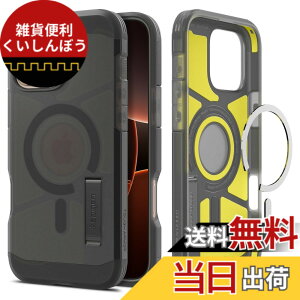 �y���������zSpigen iPhone 16 Pro Max �P�[�X MagSafe�Ή� �}�O�l�b�g���� �X�^���h �}�b�g �ϏՌ� �ČRMIL�K�i �^�t�E�A�[�}�[�iAI�j�E�}�O�t�B�b�g ACS08502 (�t���X�g�E�u���b�N)