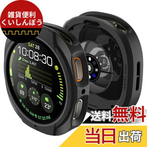 �y���������zSpigen Galaxy Watch 8 44mm �P�[�X �X���� �V���v�� �y�� �ی�J�o�[ TPU �Ռ��z�� �ȒP�Ȏ��t�� �M�����N�V�[�E�H�b�`�p ���L�b�h�E�G�A ACS09839 (�}�b�g�E�u���b�N)