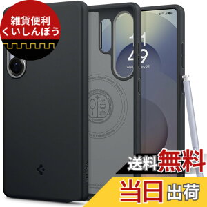 �y���������zSpigen Galaxy S25 Ultra �P�[�X Magfit�Ή� �ϋv�� �\�t�g �ق��肪�t���ɂ����f�� �c�[�g���J���[ �i�m�|�b�v�E�}�O�t�B�b�g ACS09057 (�u���b�N�E�Z�T�~)