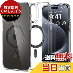 �y���������zSpigen �y�n��18�N�̋Z�p�́z iPhone 15 Pro �P�[�X MagSafe �N���A �ϏՌ� �ČRMIL�K�i�擾 �X�g���b�v�z�[�� ���ϗ}�� ���� �X�g���b�v�z�[�� 2�d�\�� �����Y�ی� �C�菝�h�~ MagSafe ���C