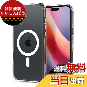 �y���������zSpigen �y�n��18�N�̋Z�p�́z iPhone 16 Plus �P�[�X �N���A MagSafe�Ή� �ϏՌ� �X�g���b�v�z�[�� ���ϖh�~ �o���p�[ �ČRMIL�K�i �E���g���E�n�C�u���b�h�E�}�O�t�B�b�g ACS08075 (�z���C