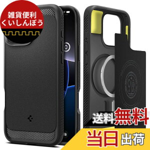 �y���������zSpigen �y�n��18�N�̋Z�p�́ziPhone 16 Pro Max �P�[�X MagSafe�Ή� �}�O�l�b�g���� �}�b�g �ϏՌ� �ČRMIL�K�i ���M�b�h�E�A�[�}�[�E�}�O�t�B�b�g ACS07986 (�}�b�g�E�u���b�N)