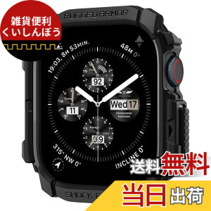 �y���������zSpigen Apple Watch 10 �P�[�X 46mm AppleWatch10 �Ή� ���� �Ռ� �z�� �^�t�l�X�f�U�C�� �ی�J�o�[ �A�b�v���E�H�b�`�P�[�X ���M�b�h�E�A�[�}�[ ACS08597 (�}�b�g�u���b�N)
