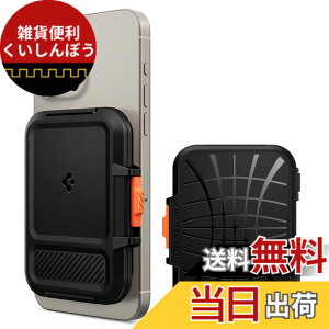 �y���������z[Spigen] MagSafe�Ή� �J�[�h�P�[�X 3������ �}�O�l�b�g���� ���C�V�[���h iPhone 15, iPhone 14, iPhone 13, iPhone 12 �Ή� �}�O�l�b�g �X�}�z �J�[�h�P�[�X ��ʌn IC�J�[�h �}�O�t�B�b�g+ AFA0686