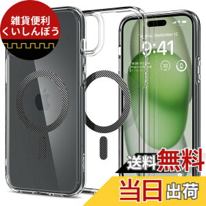 �y���������zSpigen �y�n��18�N�̋Z�p�́z iPhone 15 Plus �P�[�X �N���A MagSafe�Ή� �ČRMIL�K�i �E���g���E�n�C�u���b�h�E�}�O�t�B�b�g ACS06662 (�O���t�@�C�g)