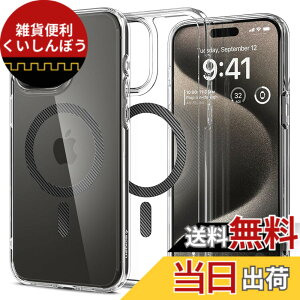 �y���������zSpigen �y�n��18�N�̋Z�p�́z iPhone 15 Pro Max �P�[�X �N���A MagSafe�Ή� �ČRMIL�K�i �E���g���E�n�C�u���b�h�E�}�O�t�B�b�g ACS06578 (�J�[�{���E�t�@�C�o�[)