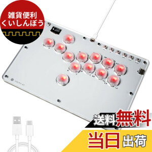 �y���������zHaute42 ���o�[���X�R���g���[���[ �A�P�R�� ���o�[���X���^���[�v��13�{�^�� For PC Switch2 Switch PS4 PS3 Windows RGB LED���C�gDIY �z�b�g�X���b�v �V�L�� �A�ˋ@�\ �i���Q�[���R���g��