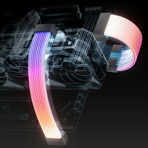 �y���������zAsiaHorse �X���[�u�P�[�u���p ARGB LED���C�g�X�g���b�v �J�o�[�L�b�g 24�s�� 20.5 CM + 2*8�s�� 26CM ARGB 5V 3�s�� 80+81 LED�����v�r�[�Y ����20,000���Ԃ̎g�p���� Asus Aura ASRock GIGABYTE MSI RGB��