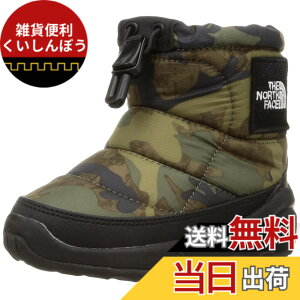 �y���������z[�U�m�[�X�t�F�C�X] K Nuptse Bootie Logo Short SE NFJ52281 TNF�J���v�����g/TNF�u���b�N 14.0 cm
