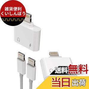 �y���������zLightning�W���b�N�A�_�v�^�[�i2����j�Ή�iPhone�p �C���z���[�d�� �}�C�N�t�� Apple 14 13 12 Pro Max �Ή�iPad AUX�R�l�N�^ �ԍڃA�N�Z�T���[ �P�[�u���I�[�f�B�I�ϊ���