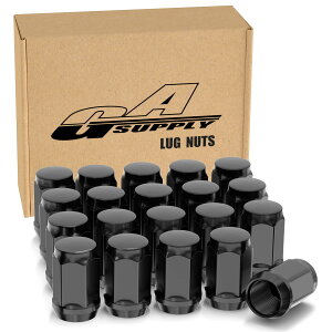 �y���������zGAsupply �z�C�[���i�b�g M12 x P1.25 �e�[�p�[��60° ����35mm �X�`�[���� ���O�i�b�g 19HEX �j�b�T���E�X�o���E�X�Y�L�̕��ʎԂƌy�����ԂɓK�p 20�Z�b�g �u���b�N