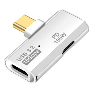 �y���������zleizhan 2-in-1 Type-C�ϊ��A�_�v�^�[ USB 3.2 Type-C+PD100W�[�d 2�|�[�g�R���o�[�^�[ 10Gbps�����f�[�^�]�� OTG�@�\�Ή� �X�}�[�g�t�H���A�^�u���b�g�A�m�[�g�p�\�R���ȂǂɍœK - �z���C�g