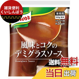 【送料無料】クノール 風味とコクのデミグラスソース 業務用 500g袋 ビーフシチュー 洋風だし